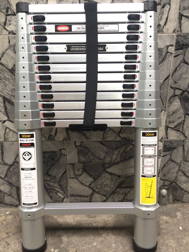  Thang nhôm rút đơn Xstep đai nhôm XT-410A