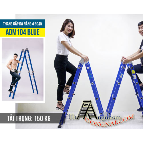  Thang Nhôm Gấp chữ M Advindeq ADM-104