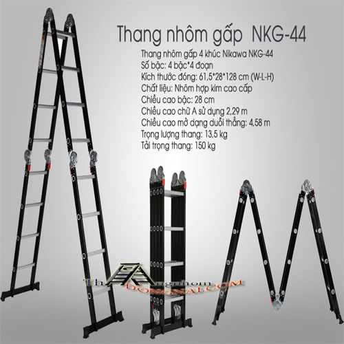Thang Nhôm Gấp Nikawa NKG-44
