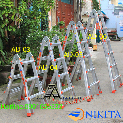 Thang Nhôm Gấp Trượt Đa Năng Nikita AD-03