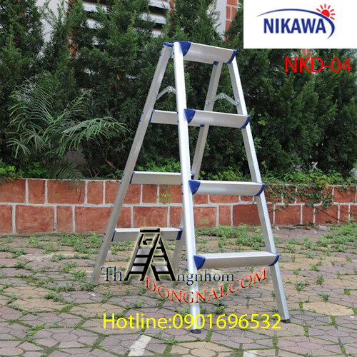  Thang Nhôm Chữ A Nikawa 4 bậc NKD-04