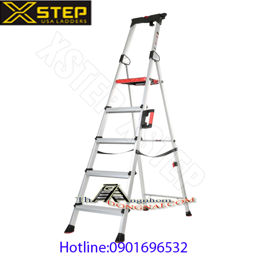  Thang Nhôm Ghế Cao Cấp  XStep 5 Bậc XL-05