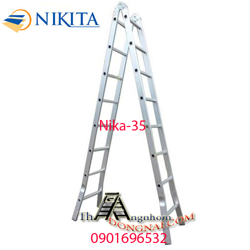  Thang Nhôm Chữ A Cao 3,5m Nikita Nika-35