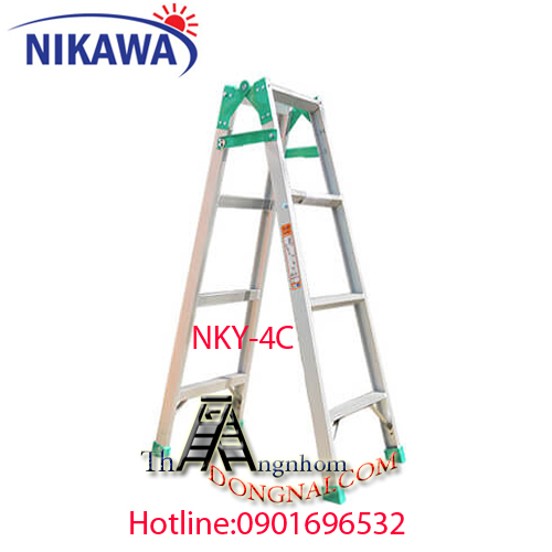  Thang Nhôm Chữ A 4 Bậc Nikawa NKY-4C