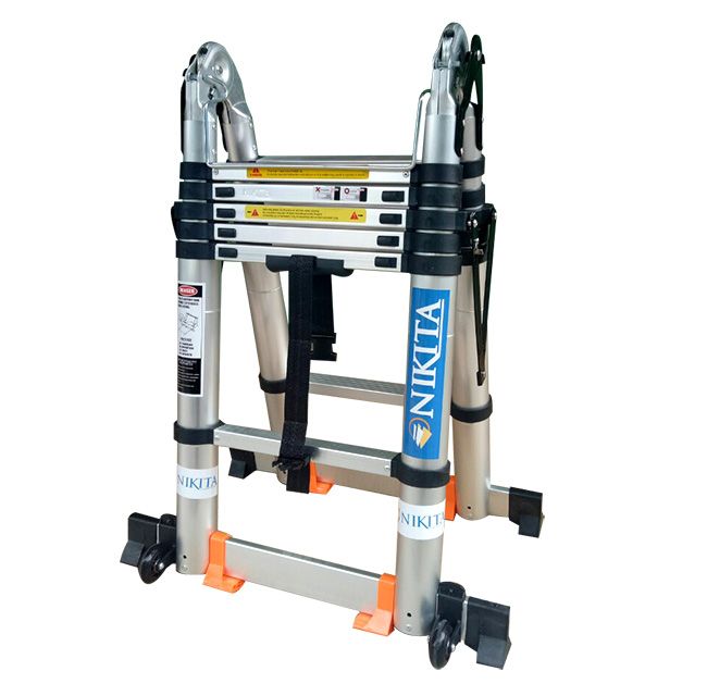 Thang Rút Chữ A Cao Cấp Nikita NKT-AID80 Có Bánh xe 